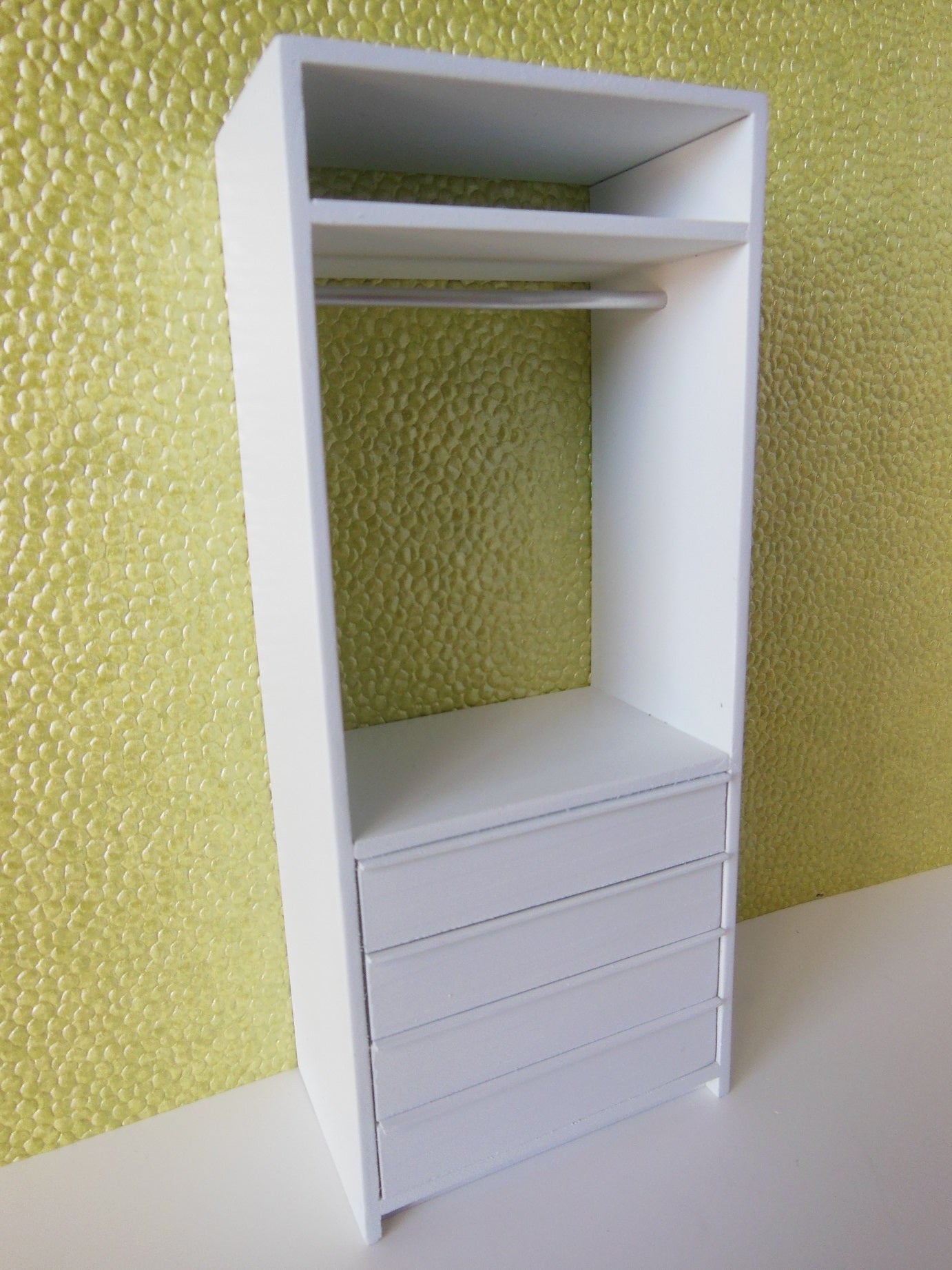 Arvo Narrow Wardrobe with 4 Drawers