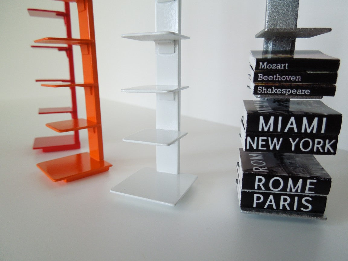 Tower Bookcase in White