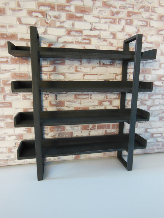 Studio 4 Tier Shelving Unit in Natural Steel