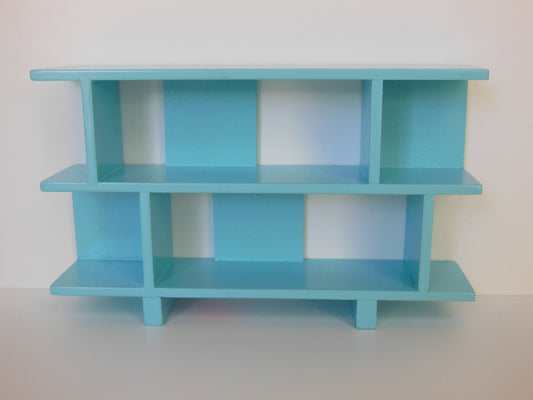 Vendi 2 Tier Bookcase in Blue