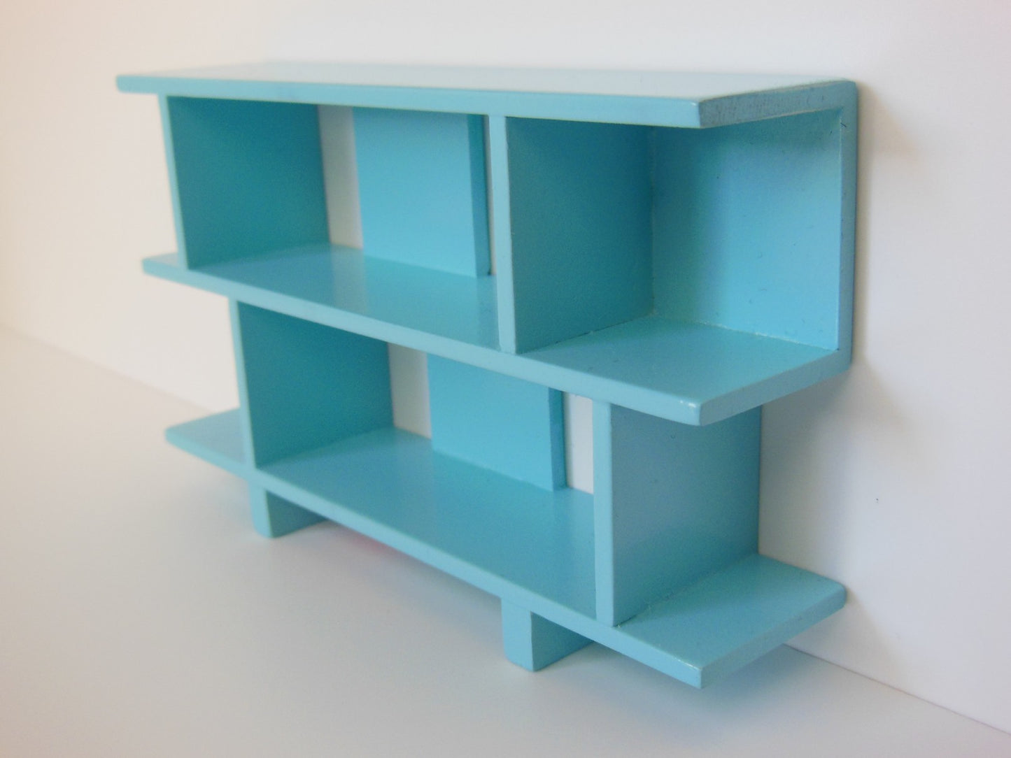 Vendi 2 Tier Bookcase in Blue