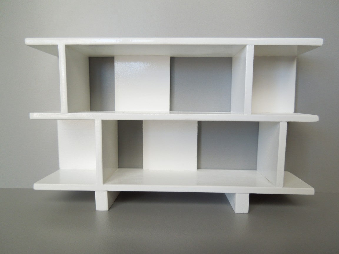 Vendi 2 Tier Bookcase in White
