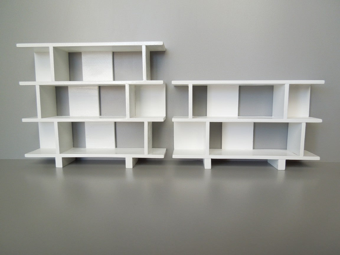 Vendi 2 Tier Bookcase in White