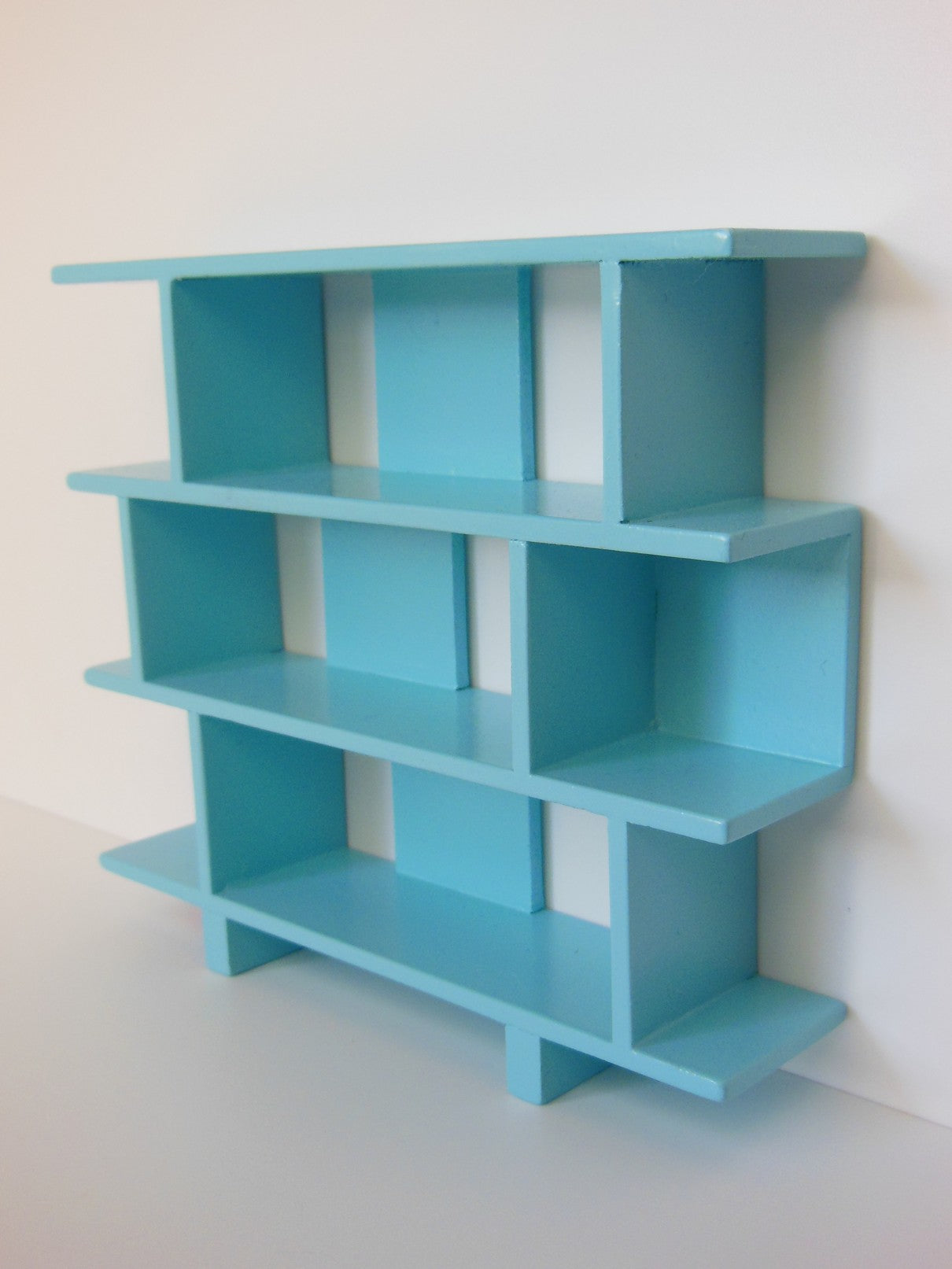 Vendi 3 Tier Bookcase in Blue