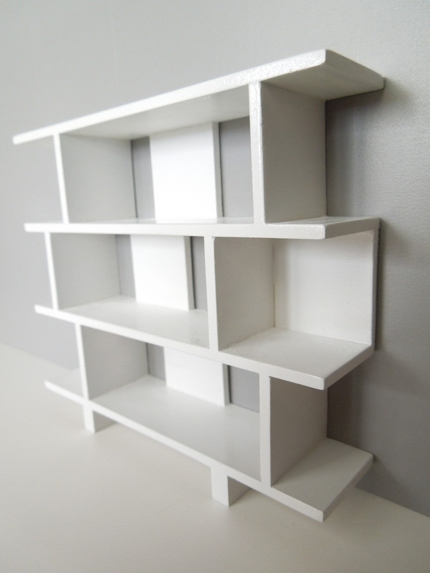 Vendi 3 Tier Bookcase in White