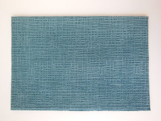 Blue Crosshatch Area Rug