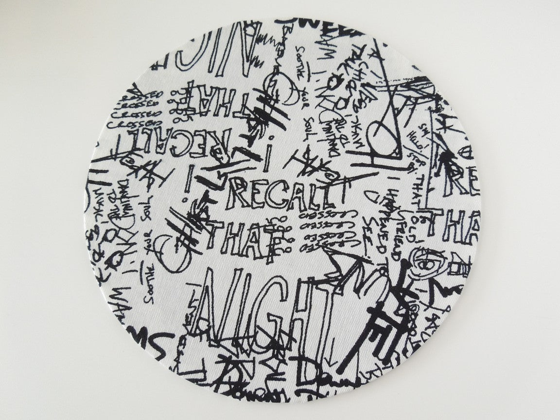 Graffiti Round Area Rug