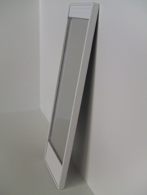 White Wave Floor Mirror