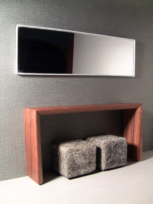 White Thin Profile Wall Mirror