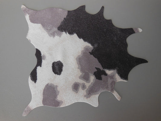 Faux Gray Cowhide Rug
