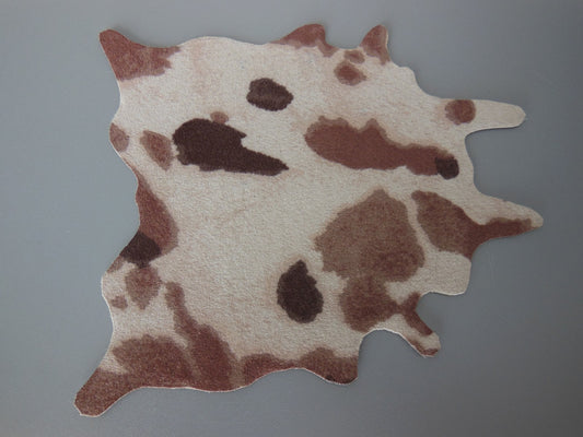 Faux Tan Cowhide Rug