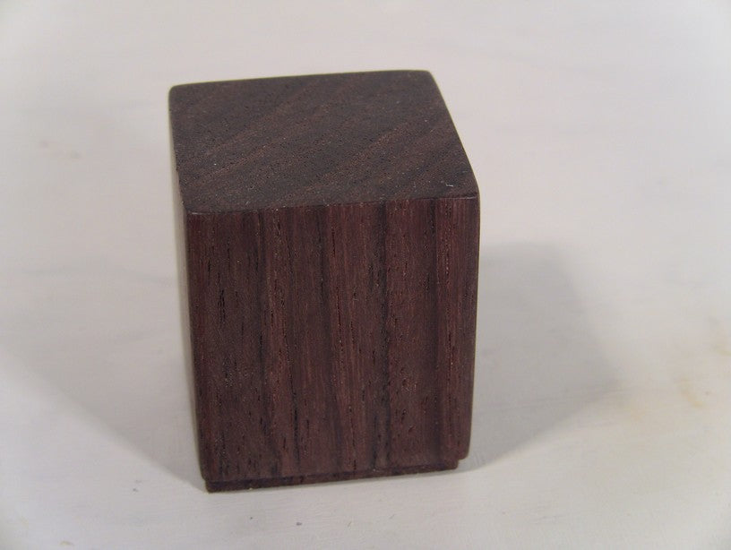 Wood Cube in Dark Wood