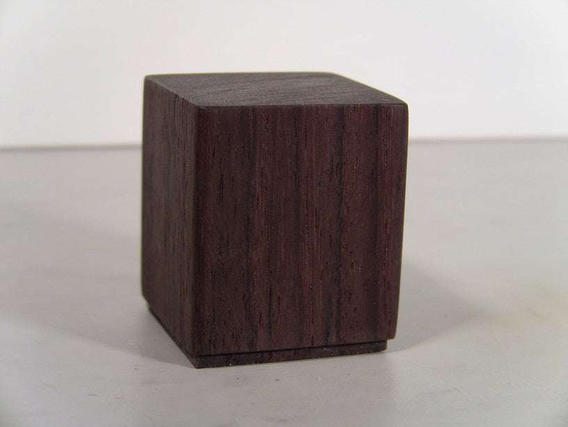Wood Cube in Dark Wood