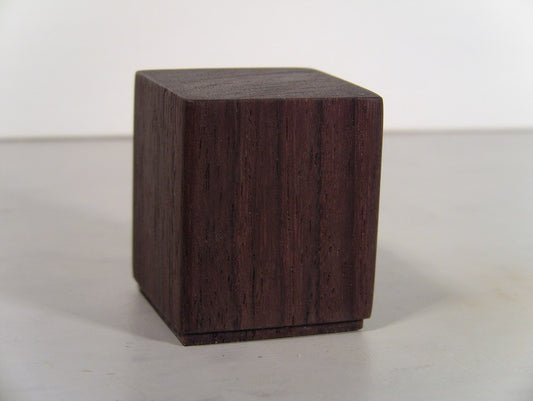 Wood Cube in Dark Wood