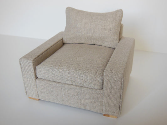 Davis Chair in Linen Wheat