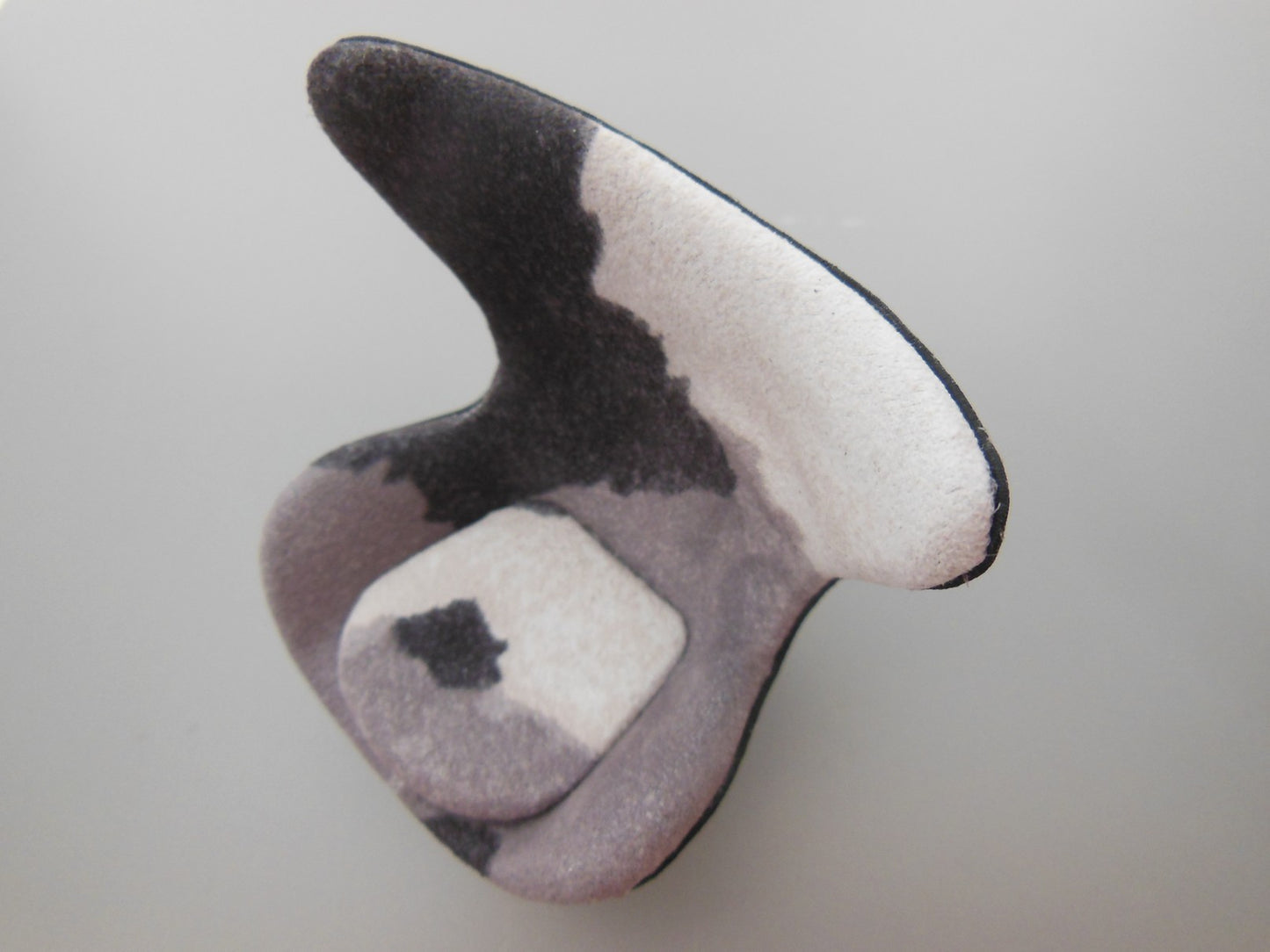 Egg Chair in Pony Print Fabric with Black Base