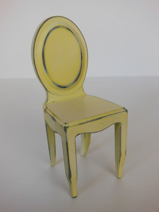 Ghost Dining Chair in Distressed Yellow