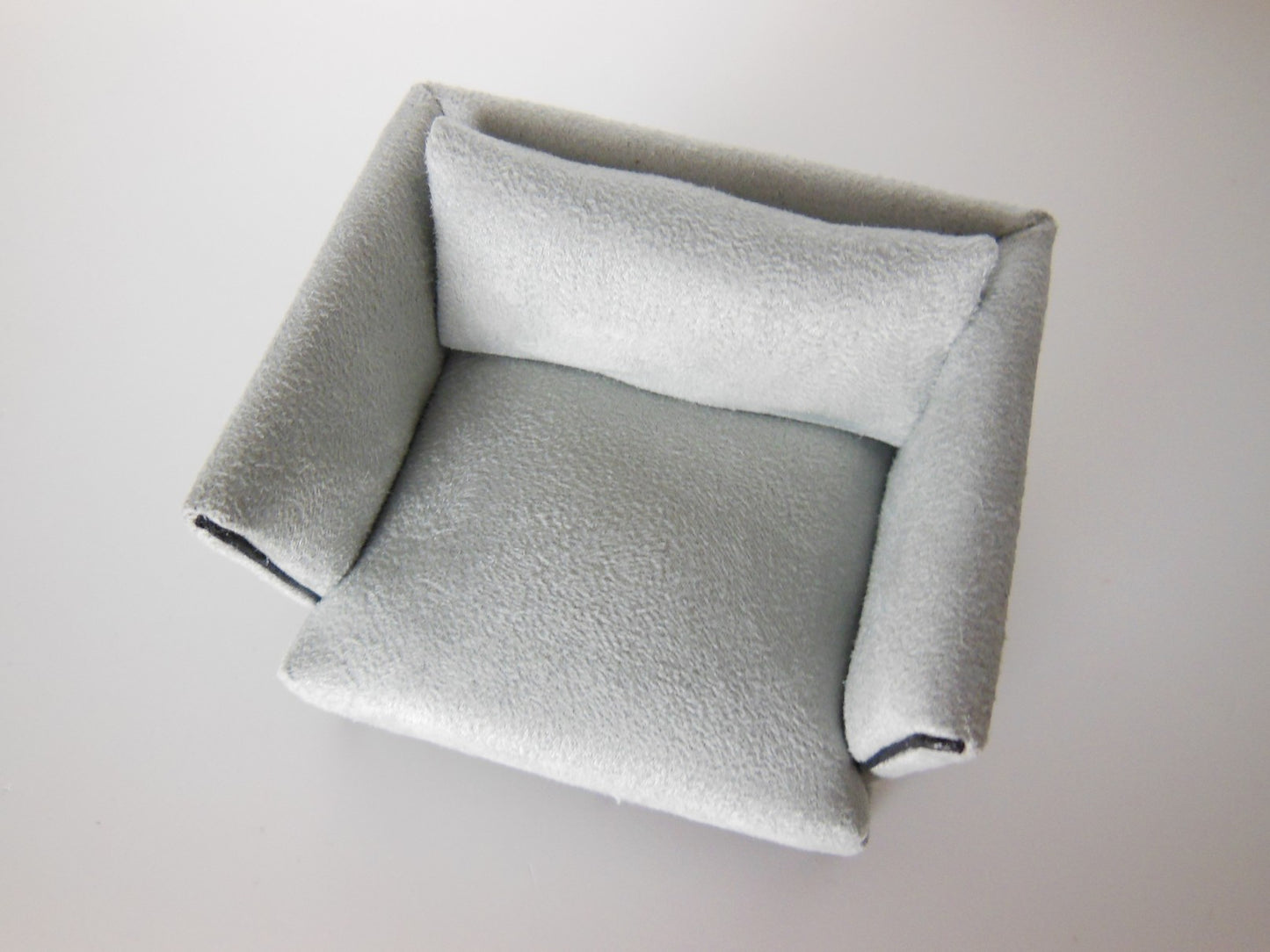Lusso Chair in Gray Micro Suede