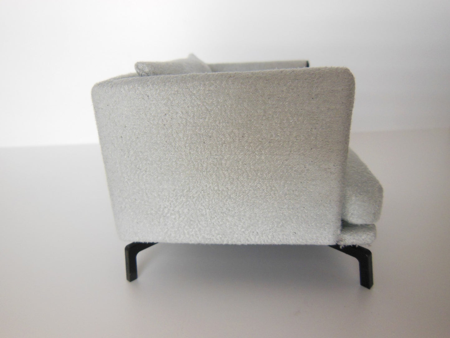 Lusso Chair in Gray Micro Suede