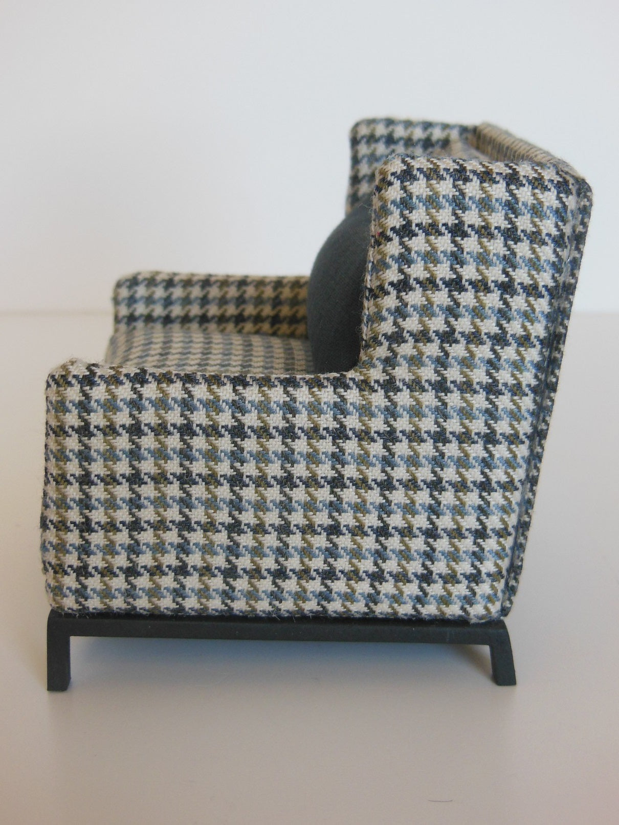 Marcel Wingback Chair in Houndstooth