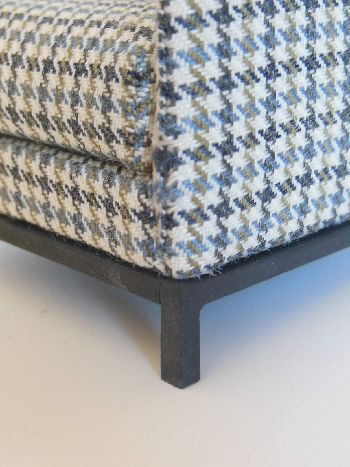 Marcel Wingback Chair in Houndstooth