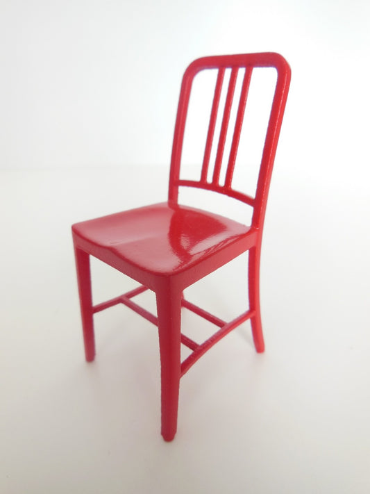 Navy Chair in Red