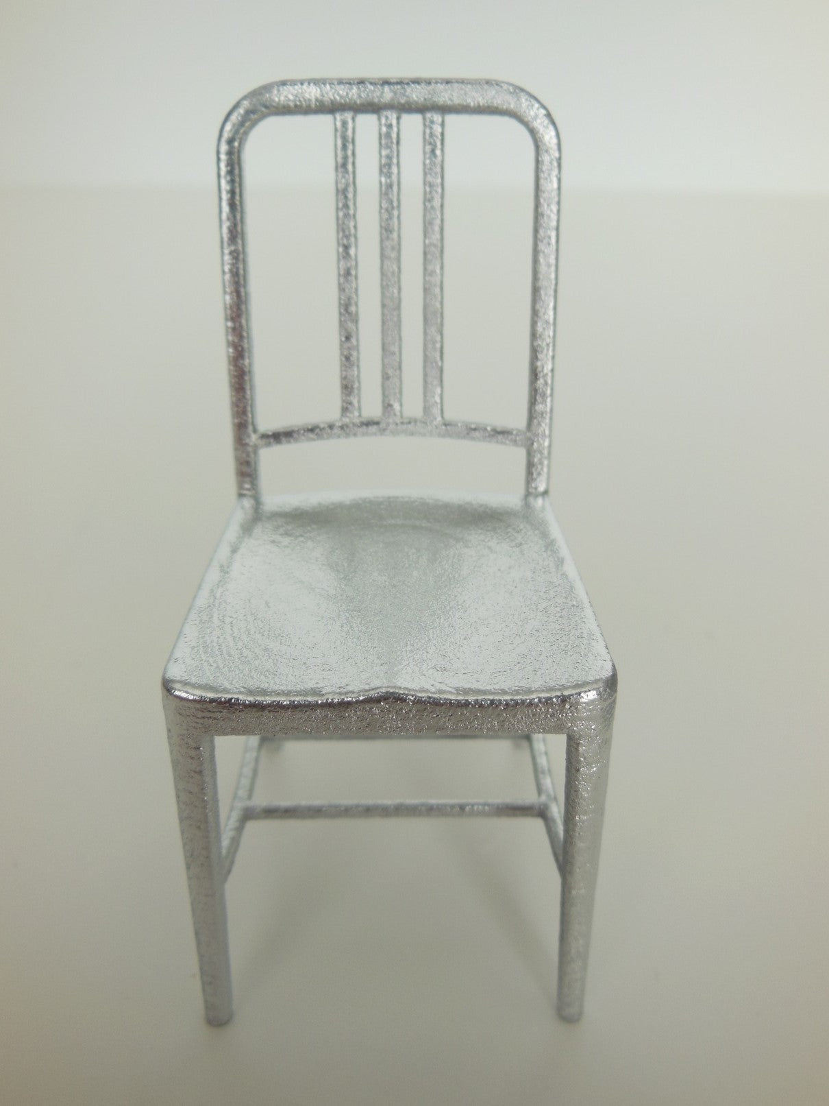Navy Chair in Silver