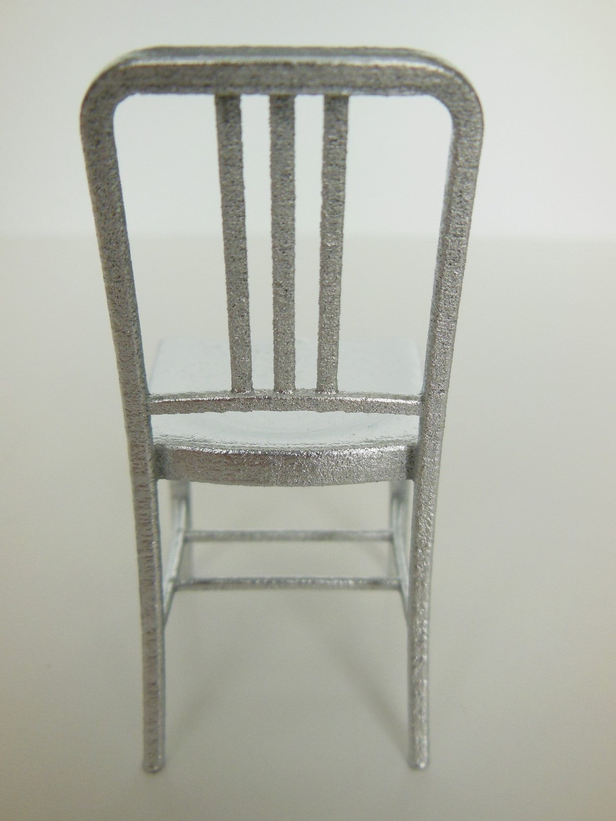 Navy Chair in Silver