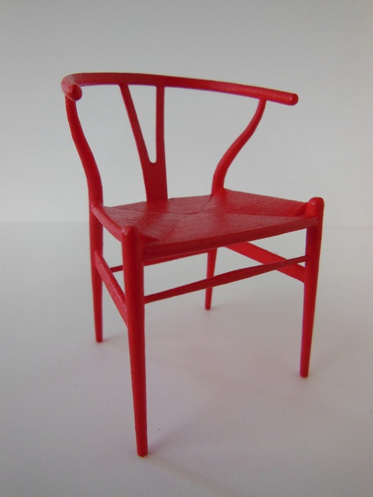 Wishbone Chair - Red with Red Seat