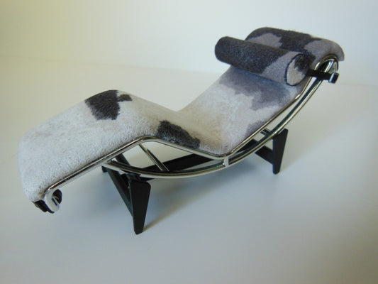 Le Corbusier LC4 Chaise Lounge Pony Print Fabric