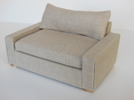 Davis Loveseat in Linen Wheat