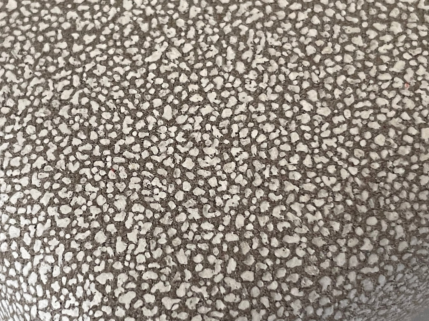 Taupe and White Speckle Print Square Ottoman