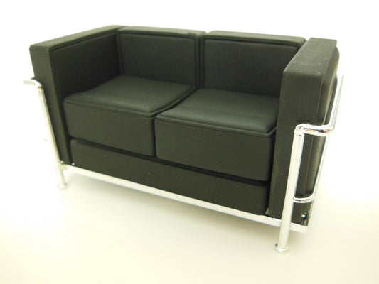 Le Corbusier Petit Lounge Sofa Stock Black