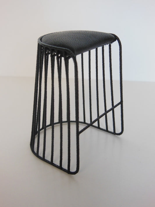 Bride's Veil Counter Stool Black/Black