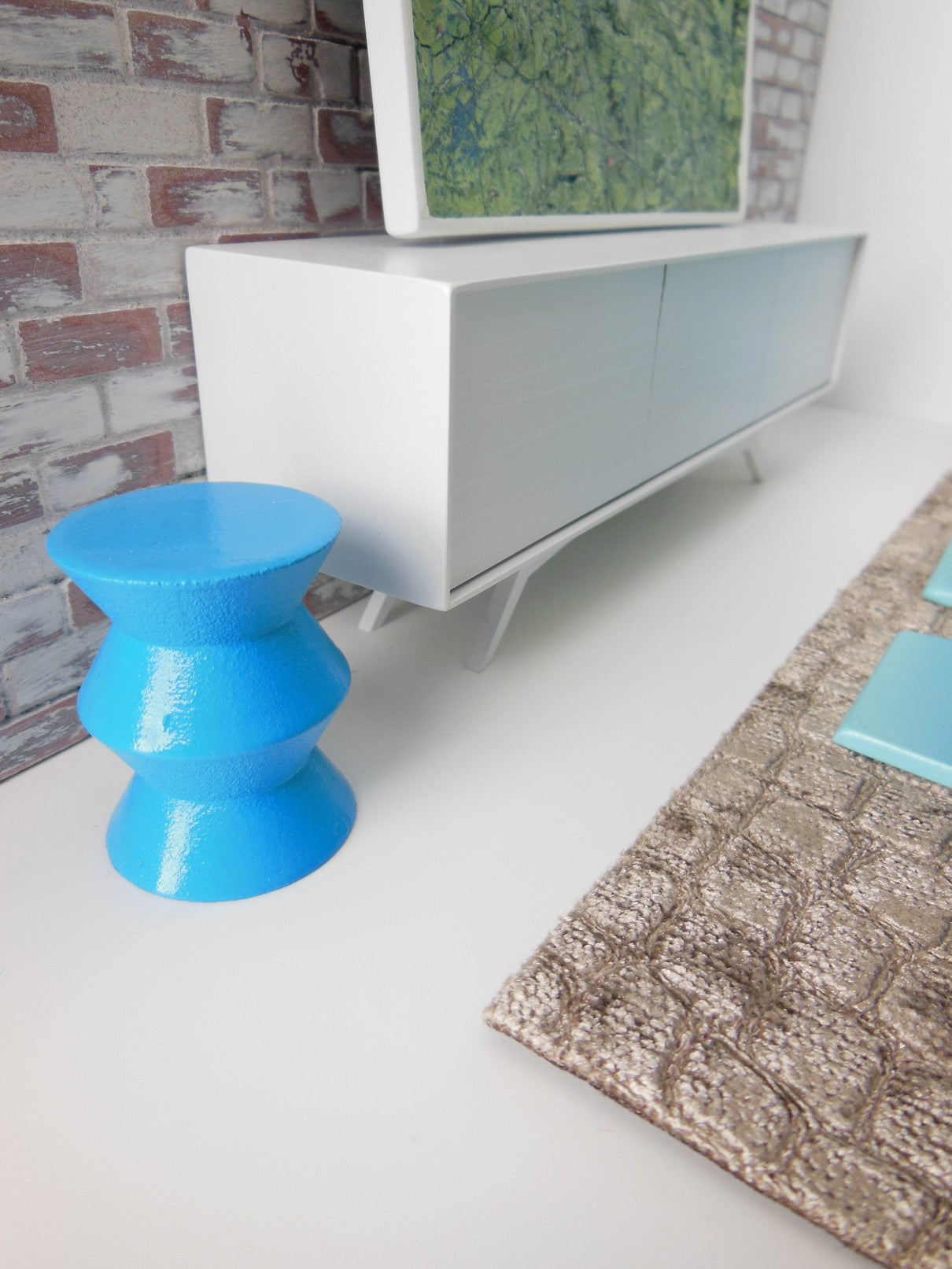 Nova Stool in Deep Blue