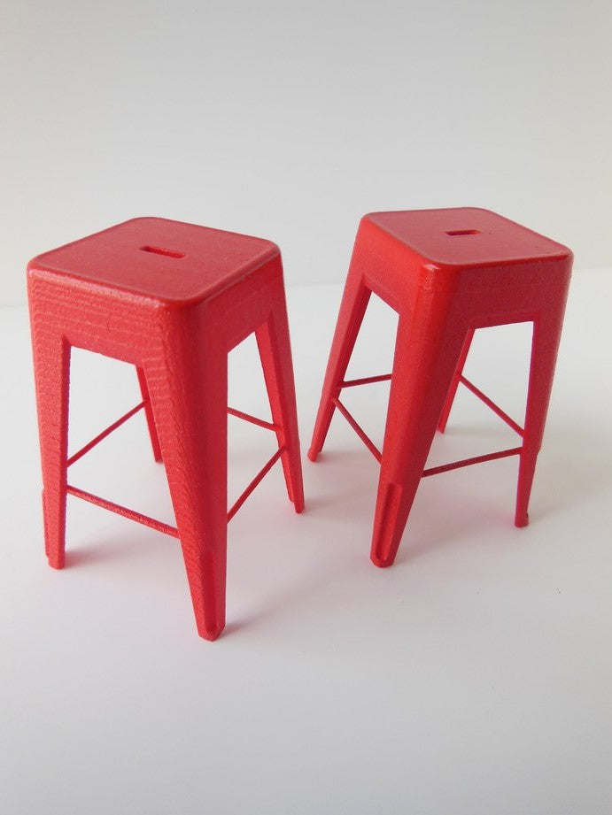 Tolix Stool in Red