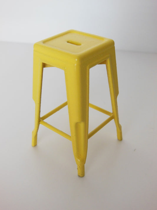 Tolix Stool in Yellow