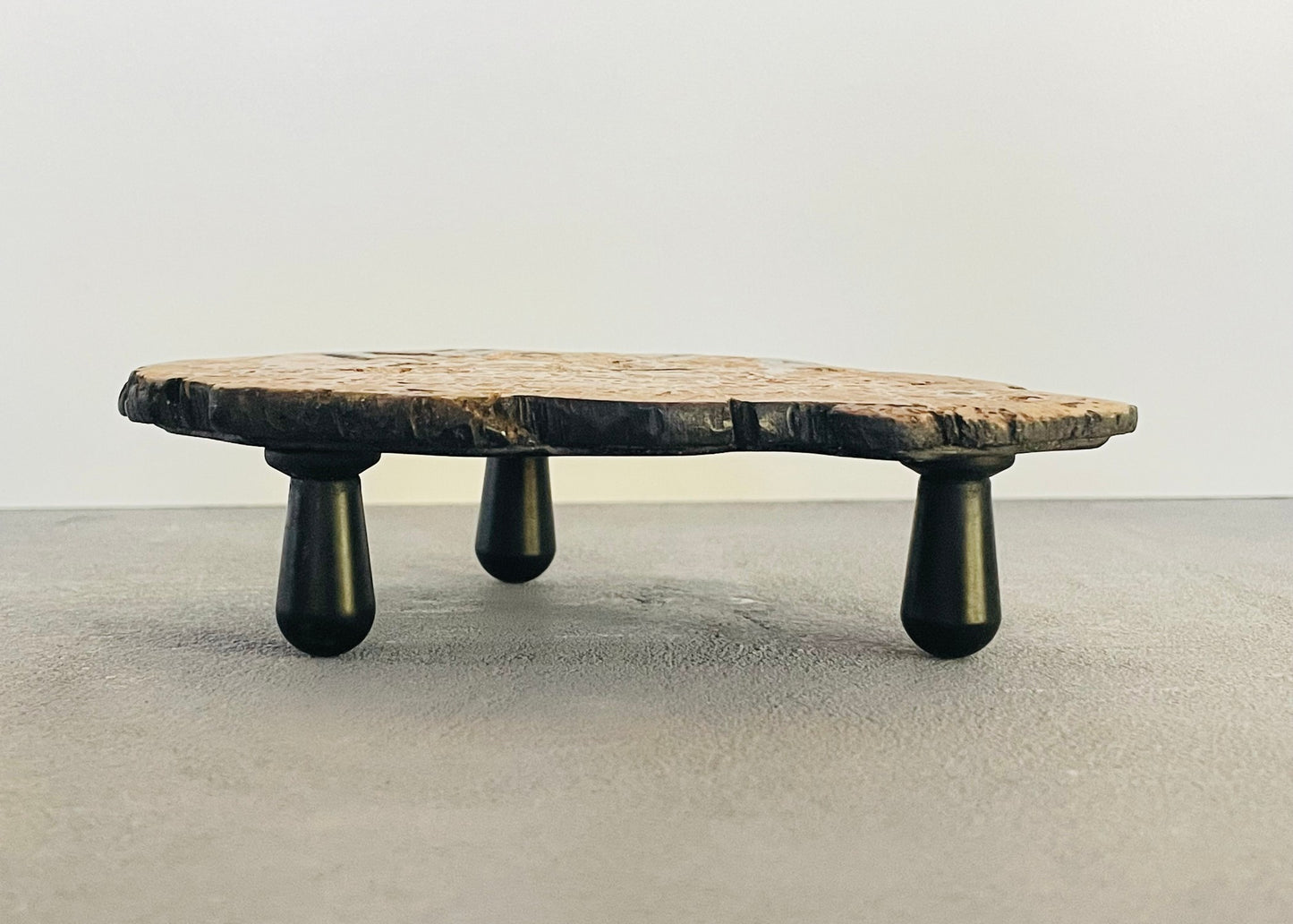 Natural Driftwood Coffee Table with Teardrop Legs