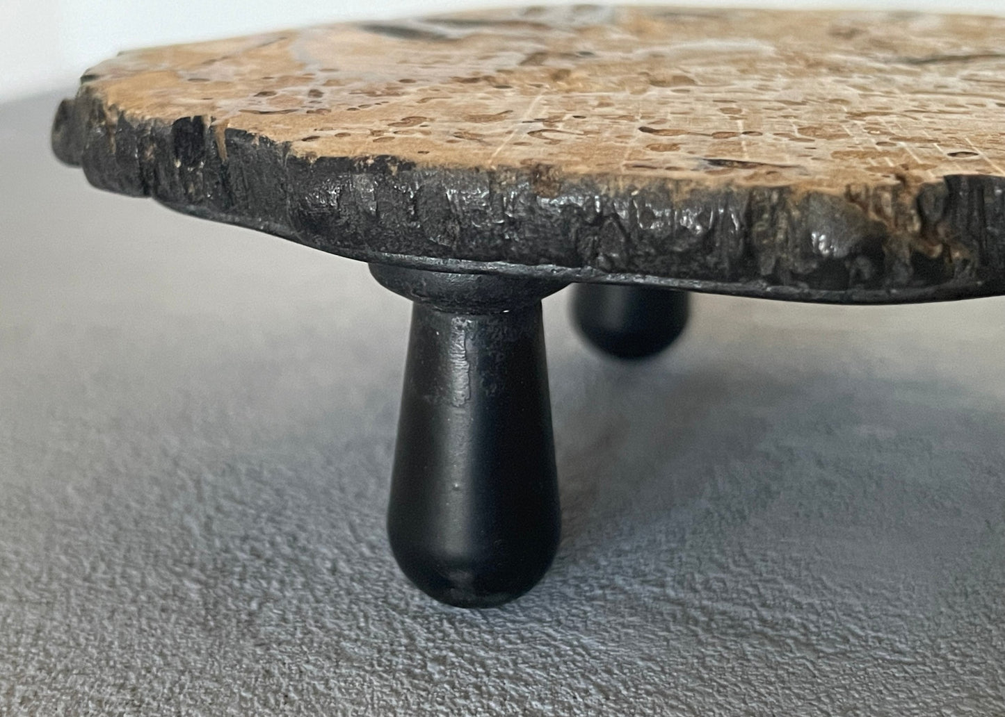 Natural Driftwood Coffee Table with Teardrop Legs