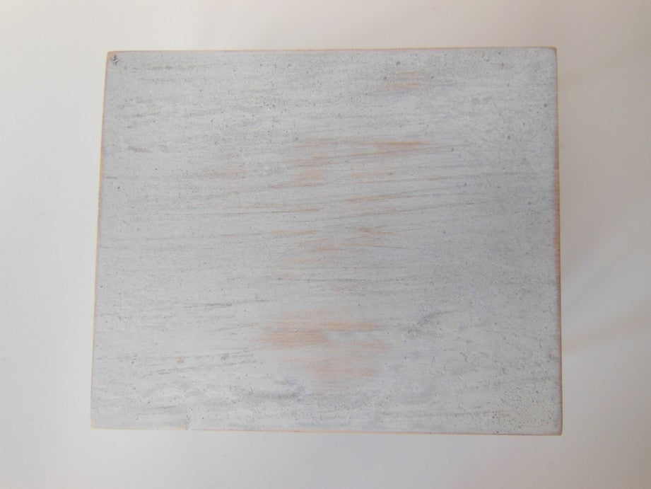 Parsons Coffee Table with White Wash Top and Black Base