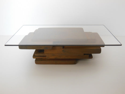 STAX Coffee Table in Rust