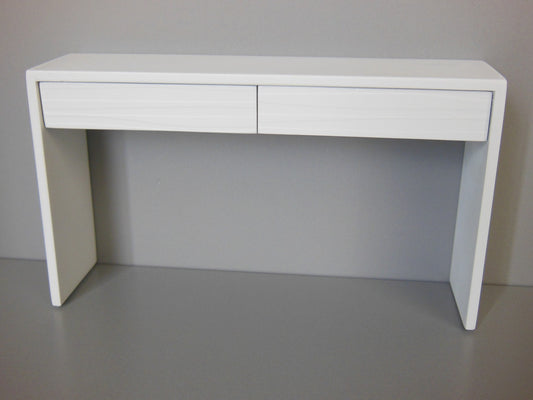 Emerson Console Table with White Base and White Drawers