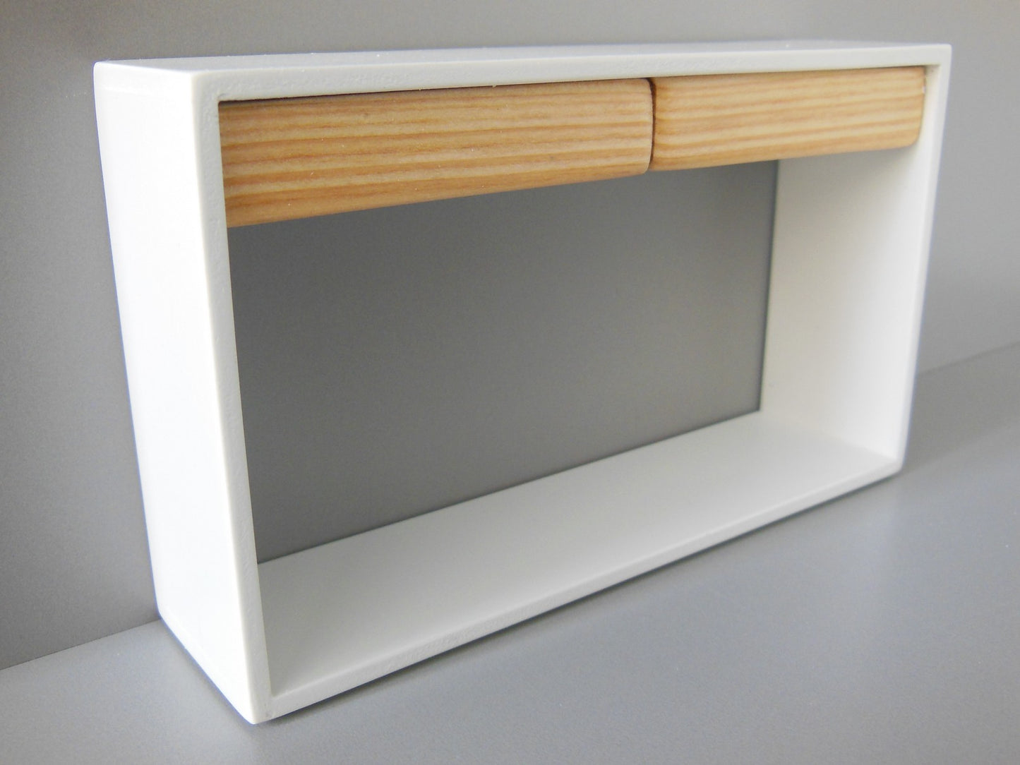 Emerson Console Table with White Base and Cypress Drawers