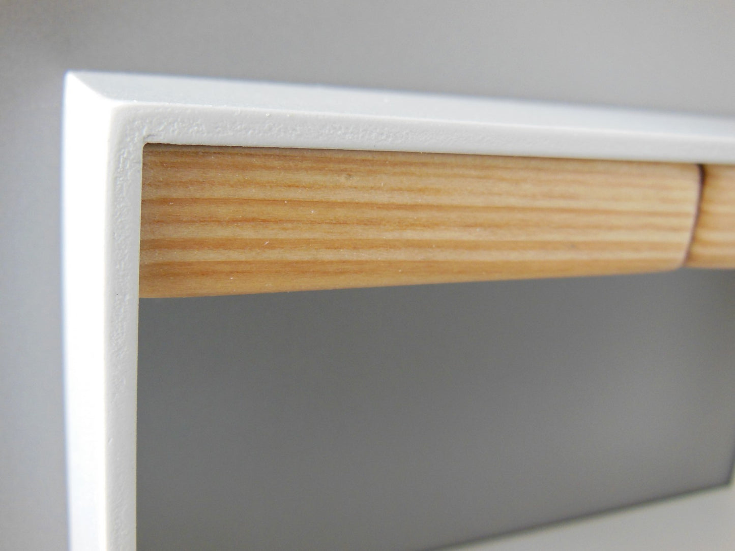 Emerson Console Table with White Base and Cypress Drawers