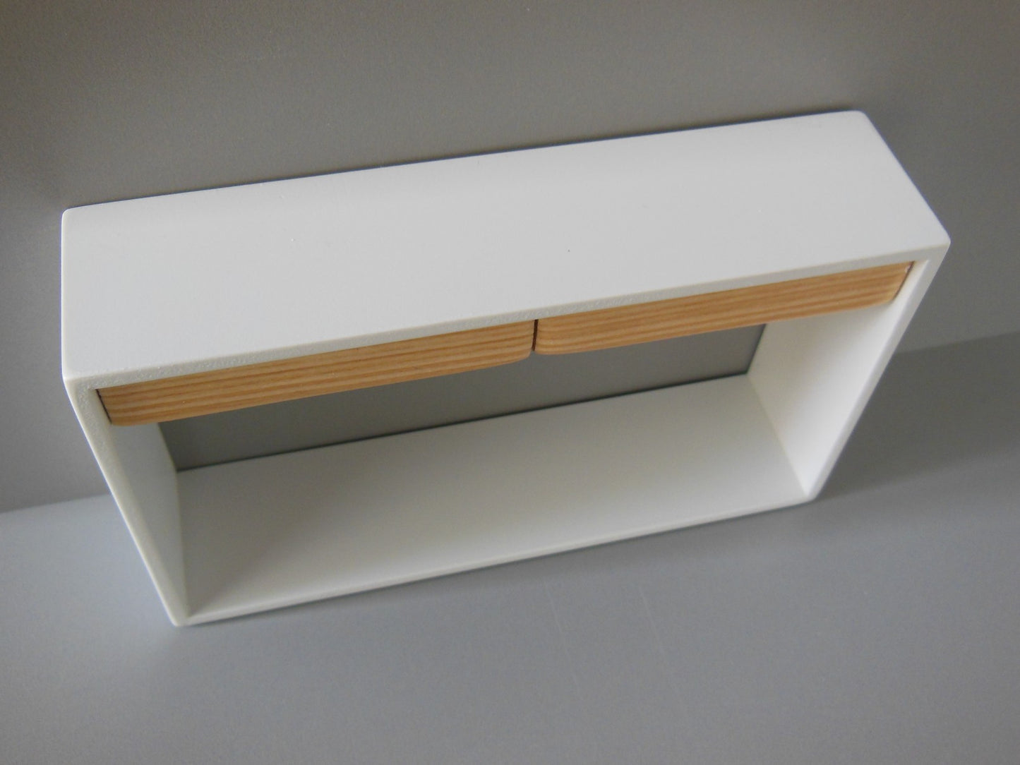 Emerson Console Table with White Base and Cypress Drawers