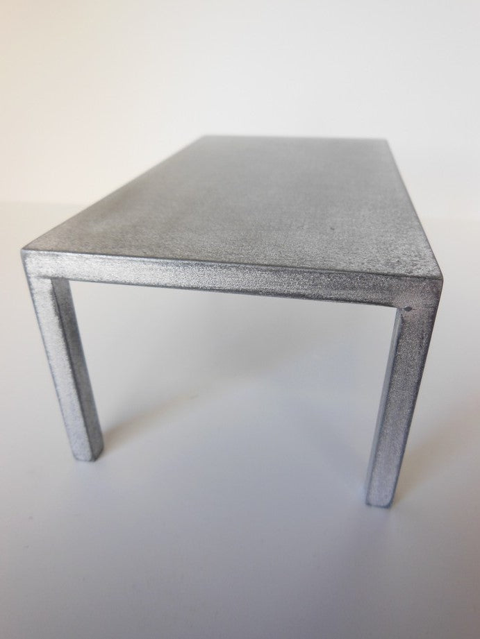 Burnished Metal Parsons Dining Table