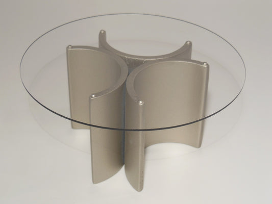 Lotus 3 Dining Table in Champagne