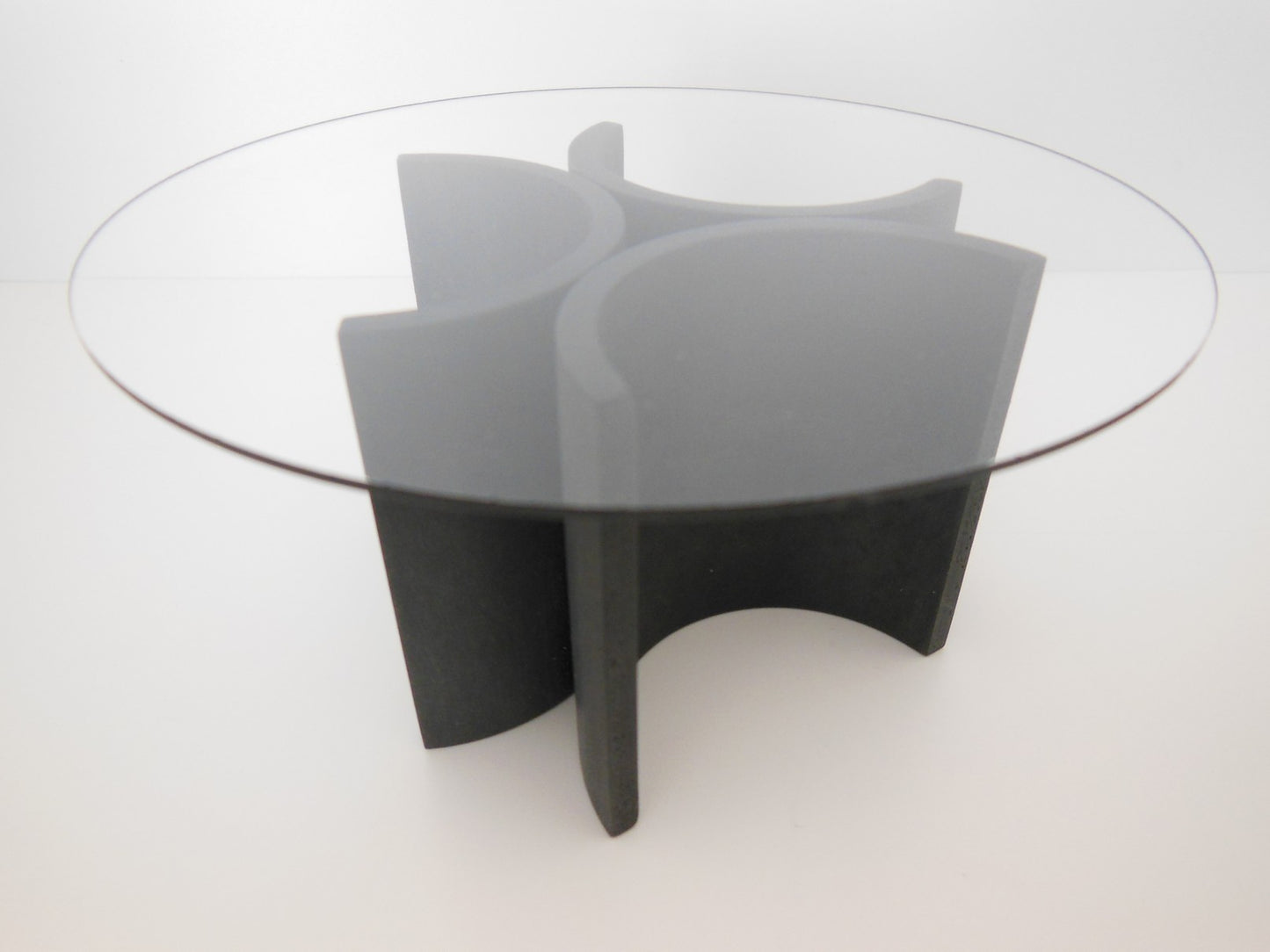 Lotus 3 Dining Table in Natural Steel