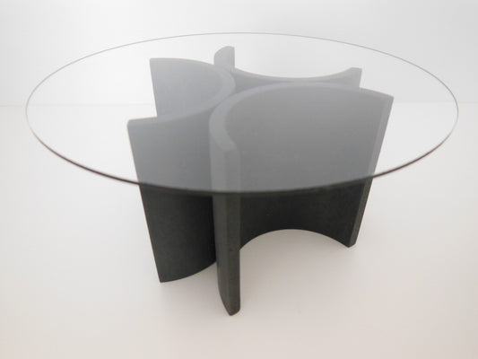 Lotus 3 Dining Table in Natural Steel
