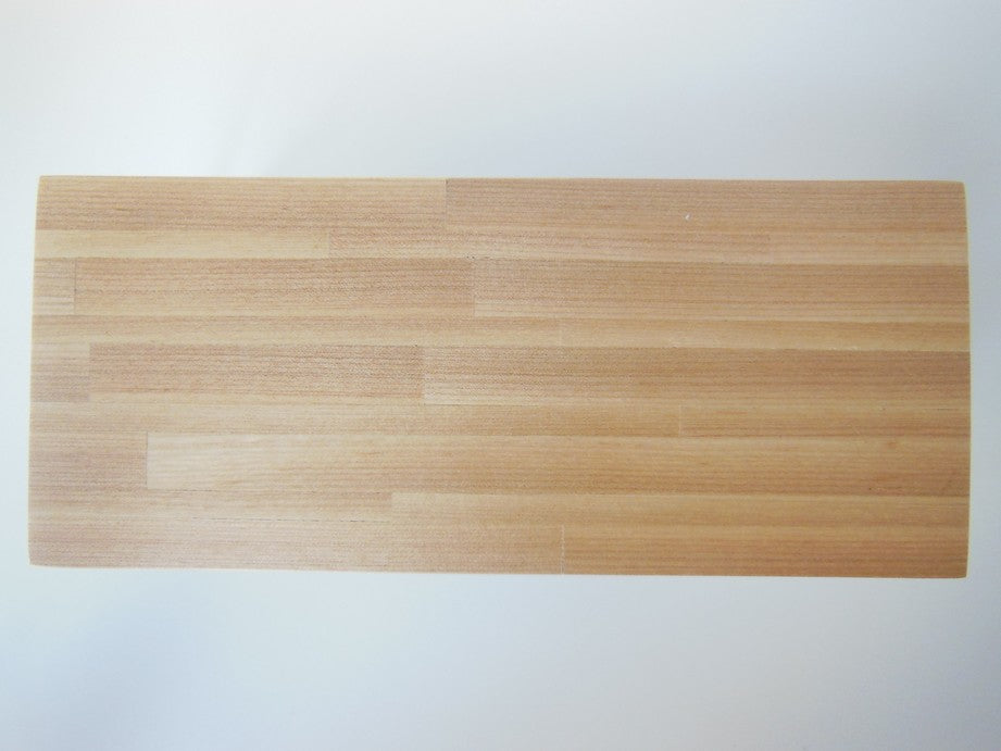 Strut Dining Table with White Base and Birch Top